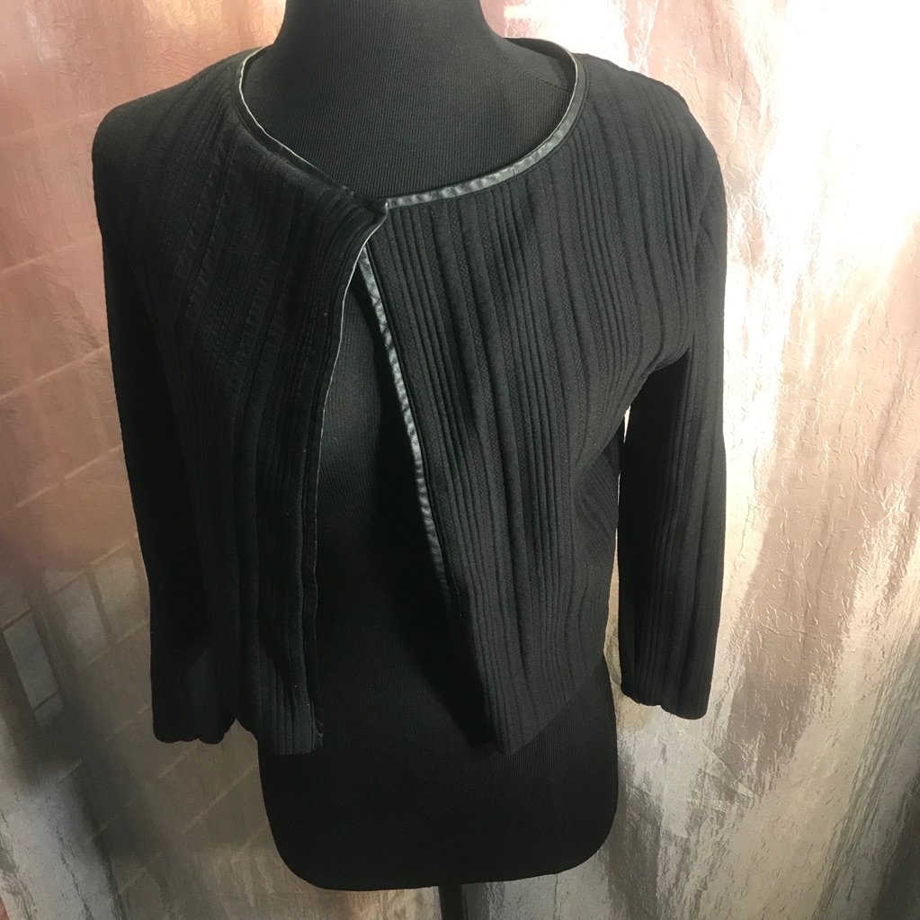 Club Monaco Black Cardigan Reversible
